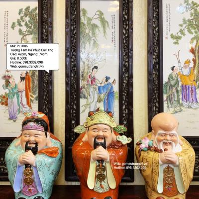 TƯỢNG TAM ĐA PHÚC LỘC THỌ 3 MẦU